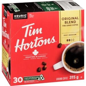 Tim Hortons k-cup 30 pack brand new keurig coffee. Imported from Canada